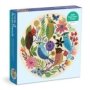 Circle Of Avian Friends 1000 Piece Round Puzzle From Galison - Challenging Puzzle With Stunning Art Of Birds And Flowers By Geninne Zlatkis Thick And Sturdy Pieces Makes A Great Gift