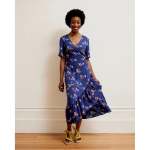 Wrap Dress Navy Ladies X Amy-lee - 40