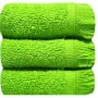 Fringe Guest Towel 30X50CM 3-PACK Lime