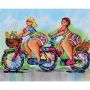 Artikon Diamond Painting Diy Kit 40CMX50CM - Fat Ladies On Bicycles