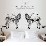 Zebra Couple And Nature Decor - Wall Art - SK9197AB