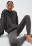 High-waisted Leggings - Dark Grey