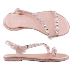 Lola Clear Sandal - Rose Gutter - 8
