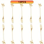 5 10 16PCS Stainless Steel Dessert Fruit Fork Party Supplies 11.94 Cm Professional Small Coffee Stirring Spoon MINI Sala Appetiz