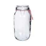 Candy. Candy Striped Clip Top Jar 27CM H X 15CM W 3.1L - 3.1L