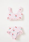 Cotton On Emily Bikini - Blush Pink Gingham cherries