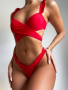 Red Frills Bikini - Small
