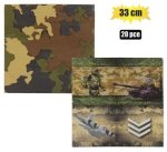 Serviettes 2PLY 33CM 20PC Military Marketplace Brits Bros