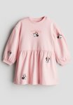 Printed Sweatshirt Dress - Light Pink & Minnie Mouse