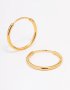 Goldair Gold Plated Surgical Steel Thin 18MM Hoop Earrings