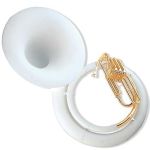 Sonata Fiberglass Sousaphone : White