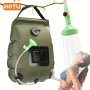 Solac Solar Heated Camping Shower Bag Portable Bath Bag With Removable Hose And Switchable Shower Head For Outdoor Travel Climbing Hiking Beach And Swimming