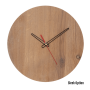 Quinn Wall Clock In Oak - 300MM Dia / Cotton White / Sleek / Red Second Hand