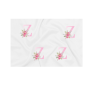 Baby Blanket - Pink Flowers - Letter Z