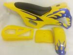 Dirt Bike Fairing Kit - Yellow Purple