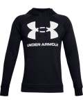 Men's Ua Rival Fleece Big Logo Hoodie - BLACK-001 XXL