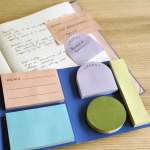 Kikkerland Inkerie Set Of 5 Pocket Sticky Notes