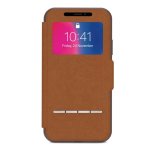 Moshi Sensecover Slim Portfolio Case For Iphone X - Caramel Brown