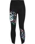 Women's Ua Run Floral 7 8 Tights - BLACK-001 LG