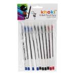 - 10 Ball Point Pens - Blue Black & Red Ink