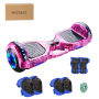 6.5 Inch Smart Auto Balance Hoverboard With Protective Gear