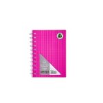 A6 Wirobook 80PG Neon Pink
