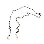 Glasses Chain - Black Beads Gold Chains