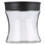 Curve Black Glass Canister 11.5CM