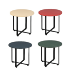 Elite Chris Laptop Table Round Leather Top – CHRIS02