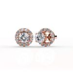 DESTINY Sadie Earrings With Swarovski Crystals - Rose