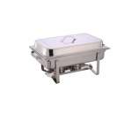 Smte Stainless Steel 16 Liter Single Tray Chafing Dish Leopard Food Warmer With Keychain