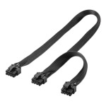59714 8-PIN Male To Dual 6+2 Male Pcie Power Supply Cable