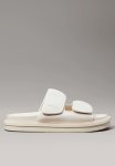 Calvin Klein Double Bar Sandal Mtl - White