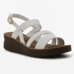 Pierre Cardin Lya Wedge Sandal - White - 8