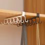 Easy Install Cast Iron Cup Hooks - Double Row No-drill Wall Mounted For Kitchen & Home Storage Casual Style