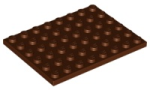 Parts Plate 6 X 8 3036 - Reddish Brown