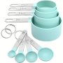 4/8PCS/SET Measuring Cups And Measuring Spoons Set Multifunctional Plasitc Measuring Spoon With Stainless Steel Handle Measuring Cup Graduated Measuring Spoon Set Baking Tool For