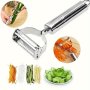 2-IN-1 Stainless Steel Multi-purpose Kitchen Tool - Versatile Fruit & Vegetable Peeler Grater And Slicer With Straight Blade - Ideal For Home Cooking & Restaurants