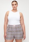 Cotton On Plus Flannel Boyfriend Boxer Short - Windsurfer Evie Check