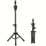 MINI Mannequin Head Stand Wig Stand Tripod Adjustable 14.5-21.8 Inch For Mannequin Heads Training Heads And Canvas Block Head
