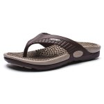 Men Acupressure Massage Reflexology Flip Flops Shock Absorption Lightweight Non Slip Thong Sandals For Indoor Outdoor Beach Summ