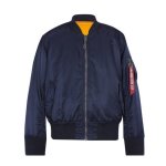 Alpha Industries Mens MA-1 Classic Jacket In Blue - Blue 3XL