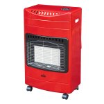 Gas Heater 3 Panel Radiant Indoor Alva Red