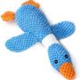 Goose Indestructible Dog Toys Crinkle Squeaky Plush Dog Puppy Toys