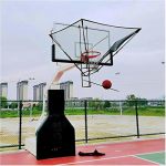 Ryanang Wall Mounted Basketball Hoop Rebounder Shot Returner Automatic Return Metal Rotating Shooting Machine Ball For Tradition