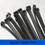 Value Pack 100PCS Cable Ties 10.16 15.24 20.32CM Premium Plastic Ties Nylon Cable Ties Self-locking Black White Nylon Ties Nylon