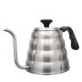 Pour Over Coffee Kettle With Built In Temperature Gauge - 1.2L Black