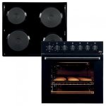 Univa Electric Oven And Hob Combo Black
