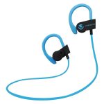 Volkano Sport Earphones Bluetooth Wireless Race Series Black blue