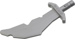 Parts Weapon - Sword Scimitar With Nicks 60752 - Flat Silver